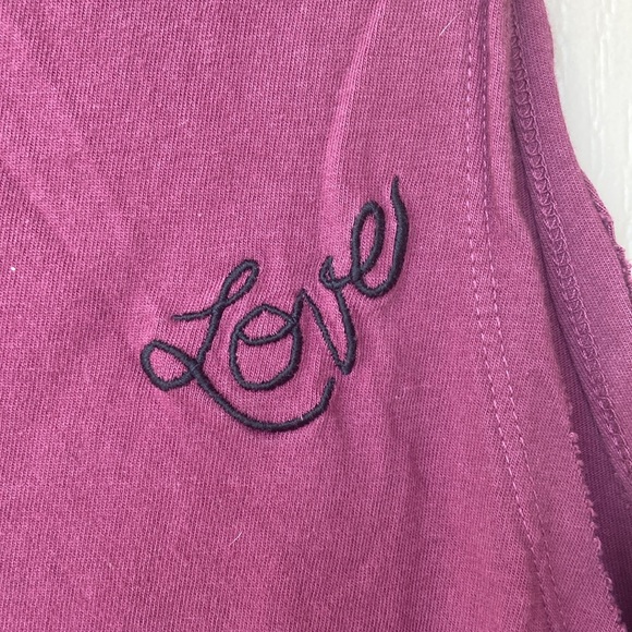 Spiritual gangster, plum colored love dove tank top new yoga wear - Picture 4 of 10